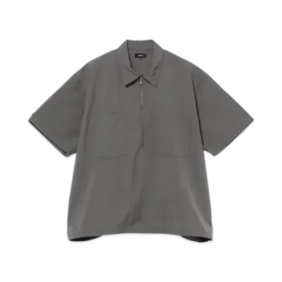 BEAMS Half-zip pullover shirt "Gray"