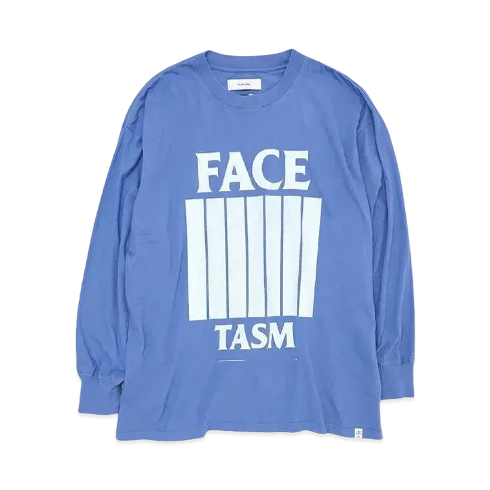 FACETASM 7 BARS LONG SLEEVE TEE "BLUE"