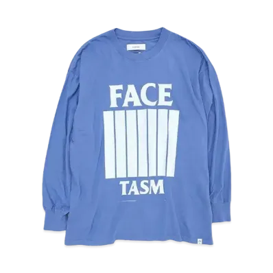 FACETASM 7 BARS LONG SLEEVE TEE "BLUE"