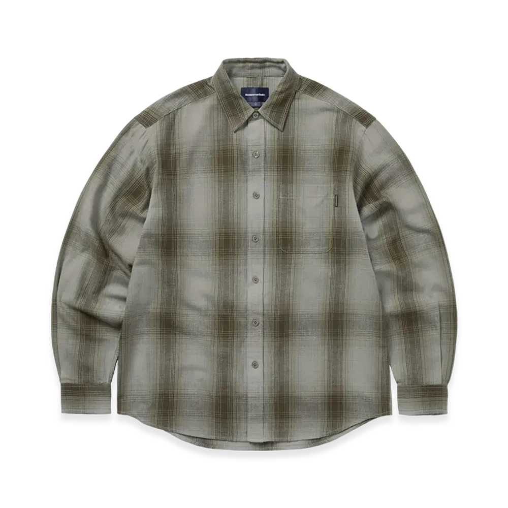 thisisneverthat Nep Shadow Check Shirt "Khaki"
