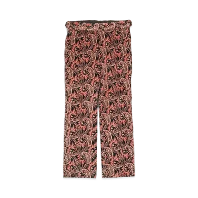 Needles SIDE TAB TROUSER - C/PU 8W CORDUROY / PAISLEY PT. "Black"