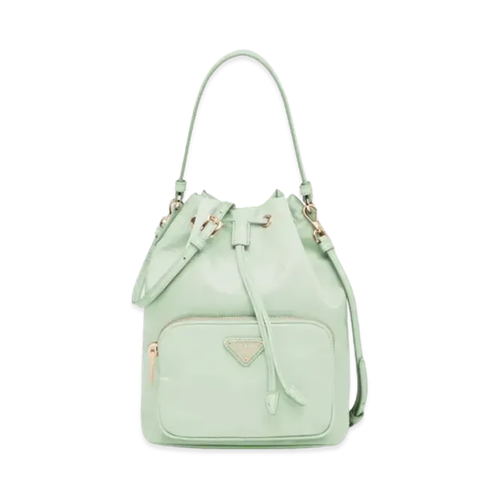 PRADA Duet Re Nylon Shoulder Bag "Aqua"