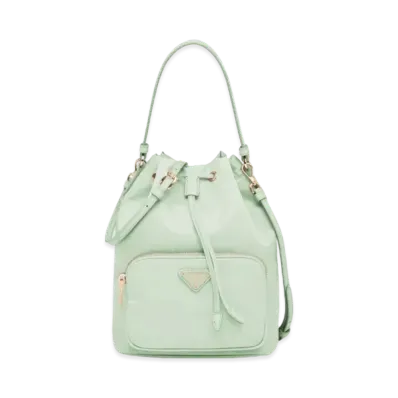 PRADA Duet Re Nylon Shoulder Bag "Aqua"
