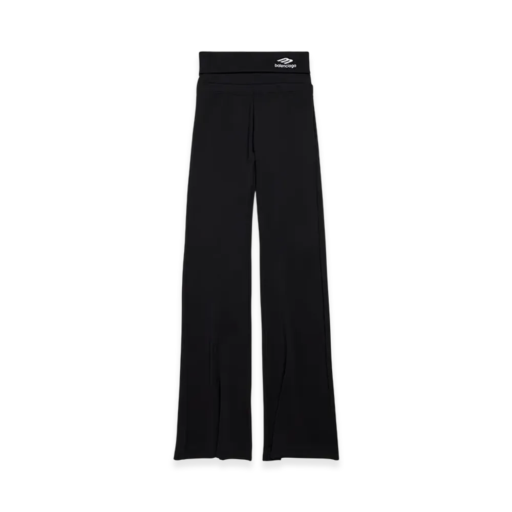 BALENCIAGA 3B Sports Icon Fold-over Leggings "Black"
