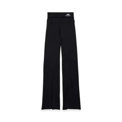 BALENCIAGA 3B Sports Icon Fold-over Leggings "Black"