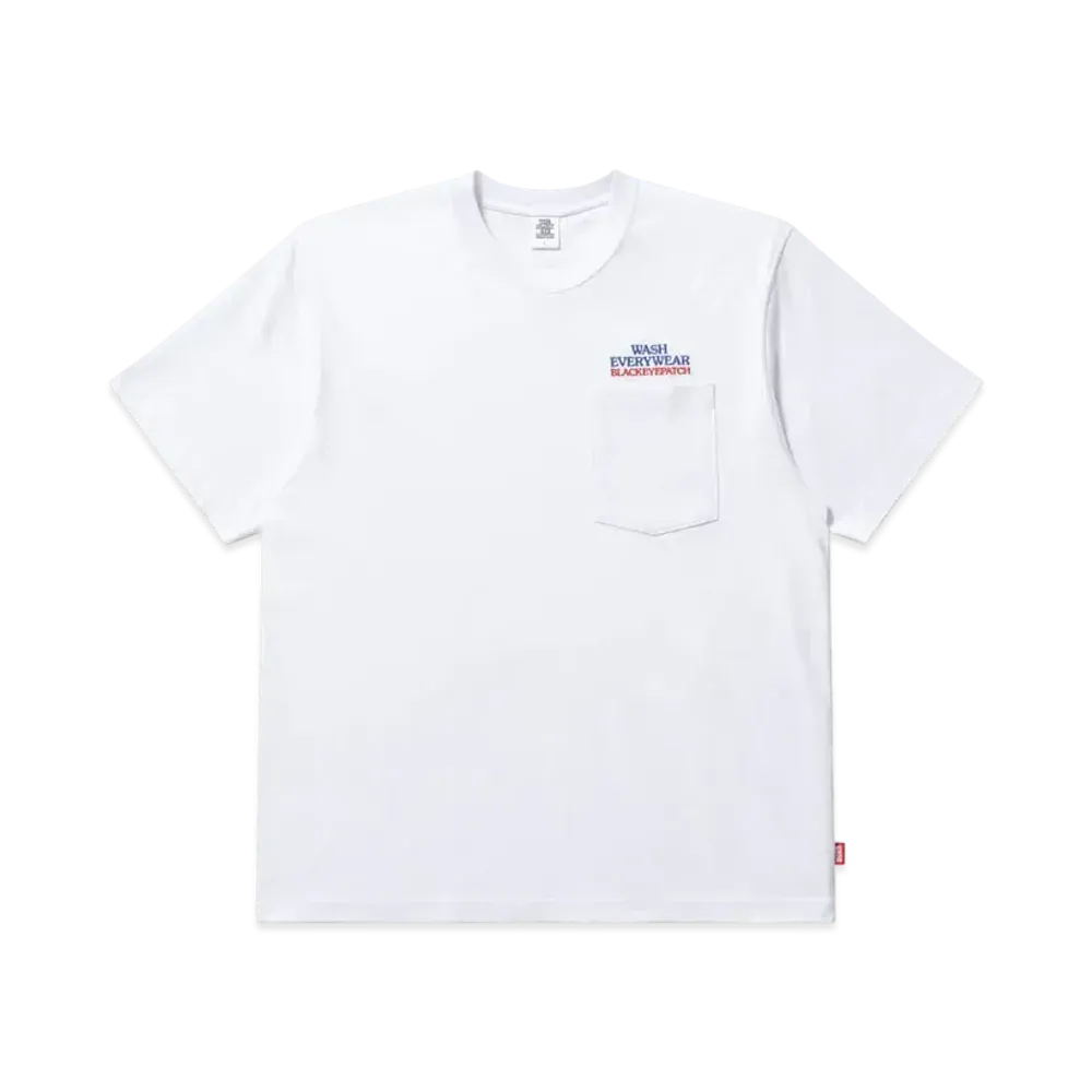 BlackEyePatch Laundromat Pocket Tee "White"