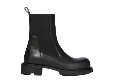 Rick Owens SS26 Beatle Gabe Boot Washed Calf Leather "Black"