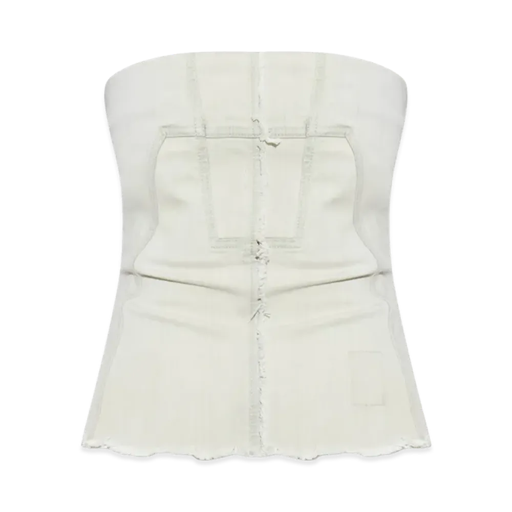 Rick Owens DRKSHDW Women's Bustier Top "White"