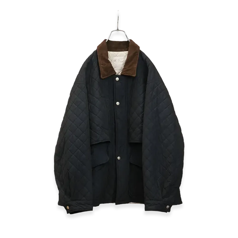 ANCELLM Nylon Quilting Jacket "Navy"