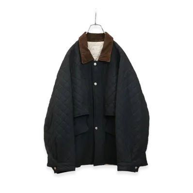 ANCELLM Nylon Quilting Jacket "Navy"