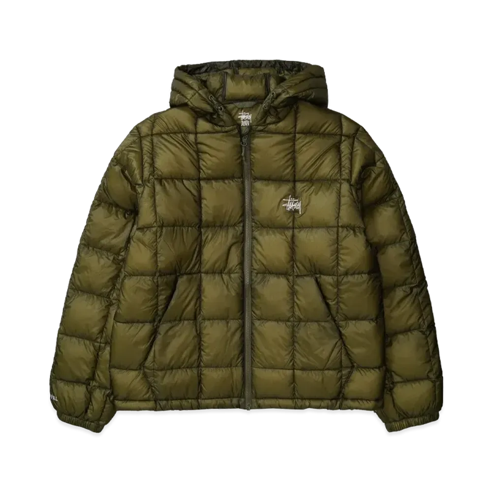 Stussy Midweight Hooded Puffer "Olive"