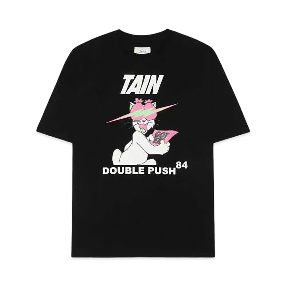 SNKRDUNK x TAIN DOUBLE PUSH Reversible T-shirt "Black"