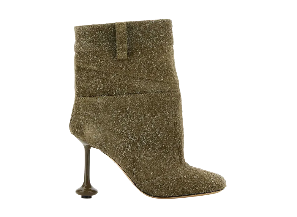 LOEWE Women's Toy Panta Ankle Boots "Green"