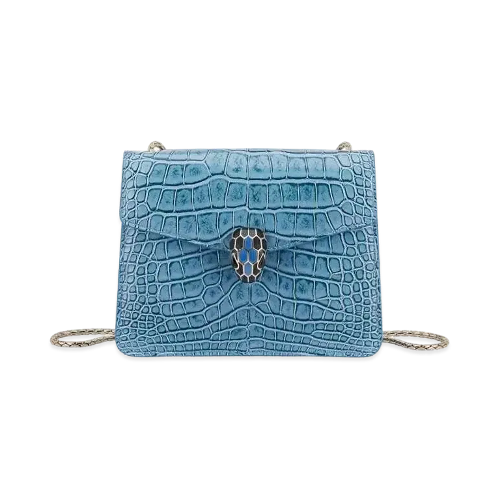 BVLGARI Serpenti Forever Crossbody Bag "Blue"