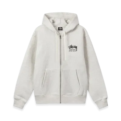Stussy Stock DSM London Zip Hoodie 2022 "Ash Heather"