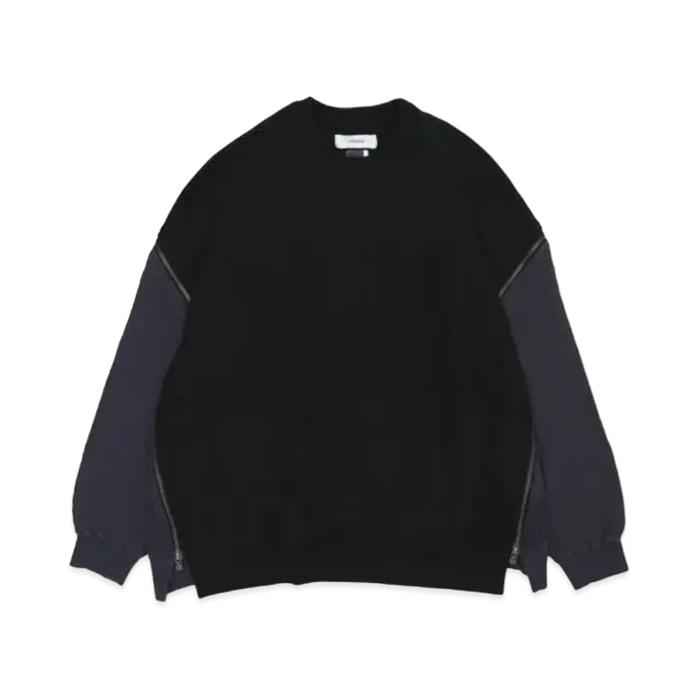 FACETASM Waffle Knit Zip Sweat "Black"