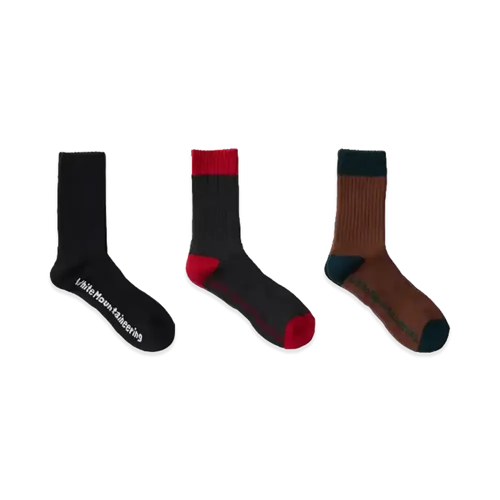 White Mountaineering x Dickies 3 Socks Pack "Multi"