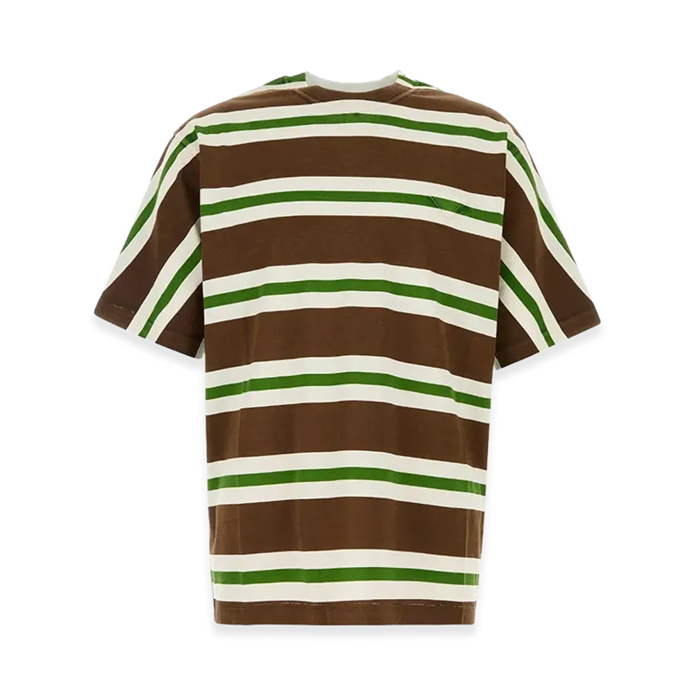 PRADA Printed Cotton T-Shirt "Stripped"