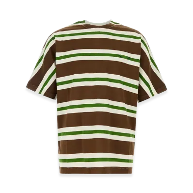 PRADA Printed Cotton T-Shirt "Stripped"