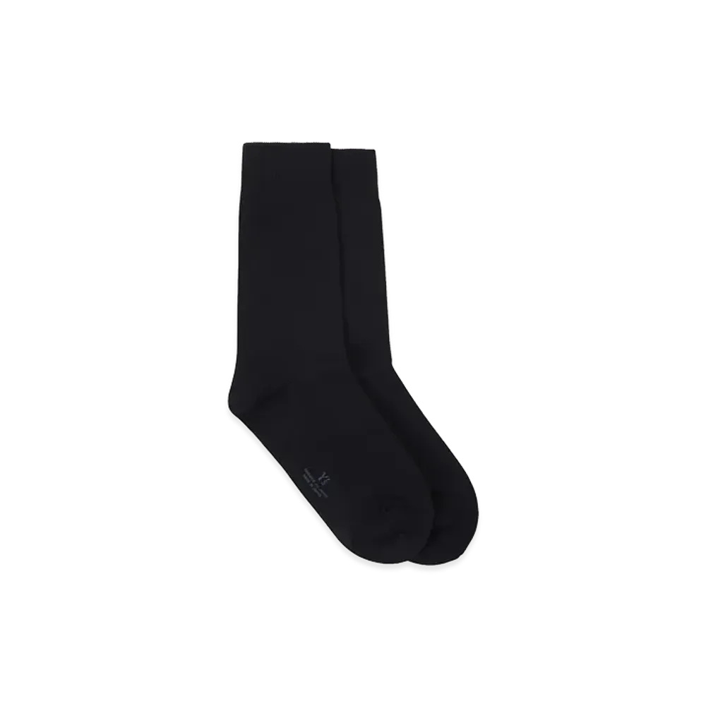 Y's Nylon Jersey Classic Socks "Black"