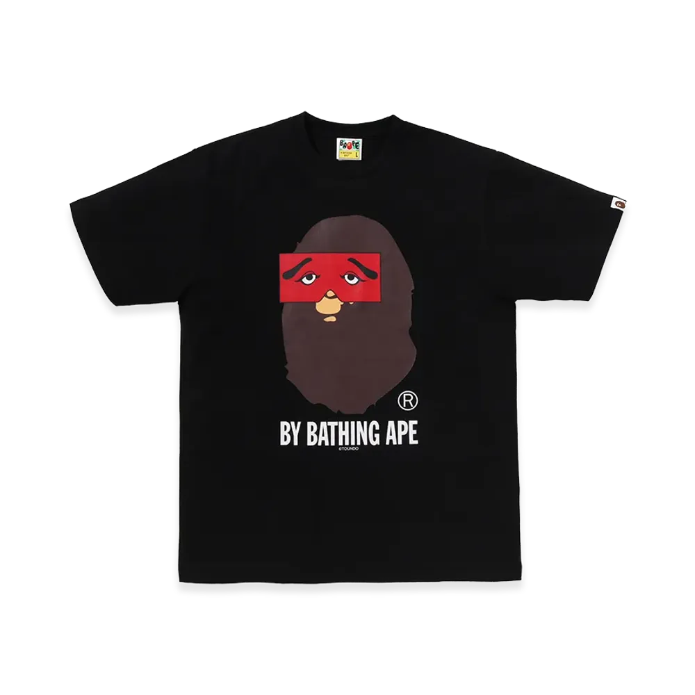 A BATHING APE x NIWAKASENPEI Bape Store One Fukuoka Bldg. By Bathing Ape Tee "Black"