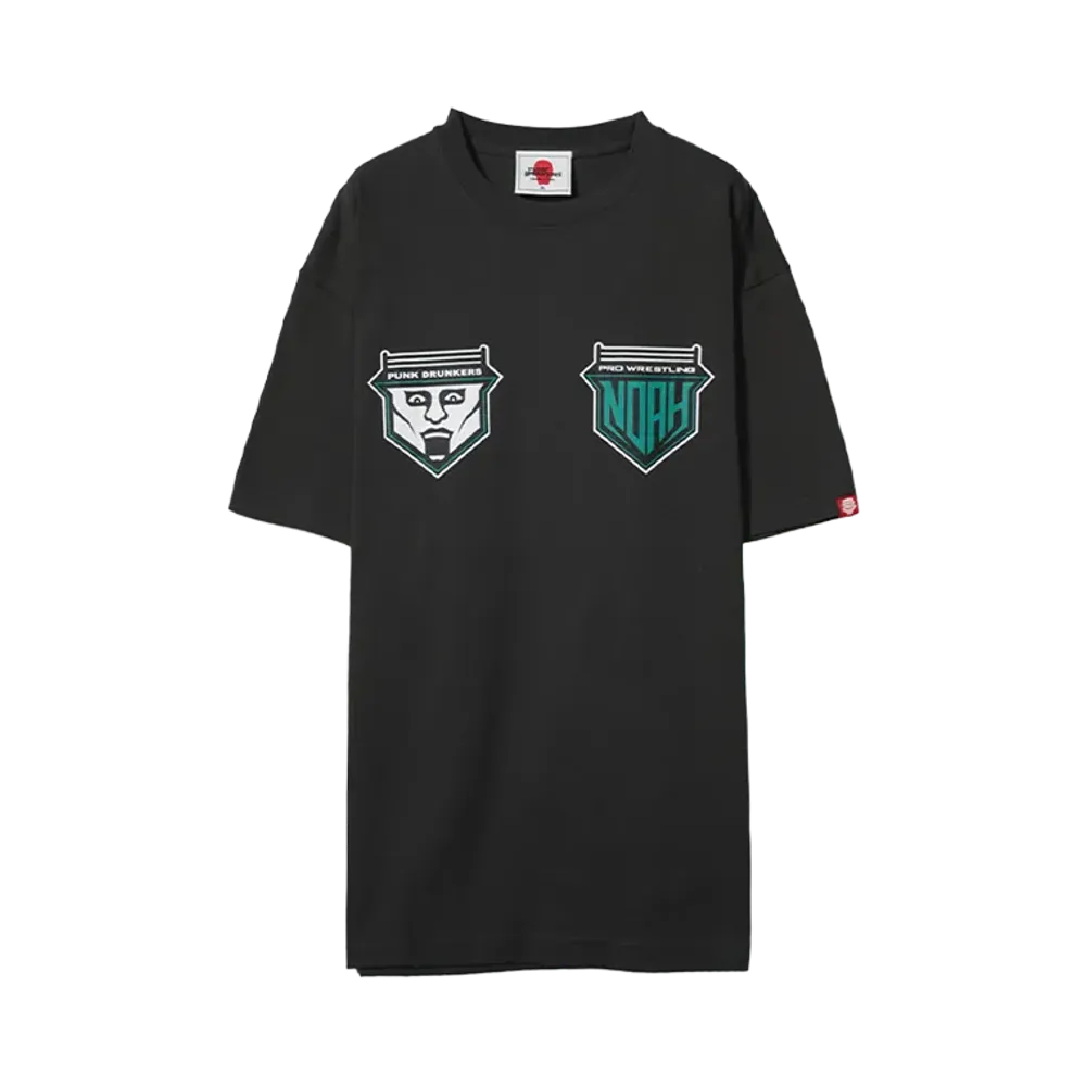 PRO WRESTLING NOAH 25th ANNIV \ PUNK DRUNKERS MISAWA vs AITSU TEE "BLACK"