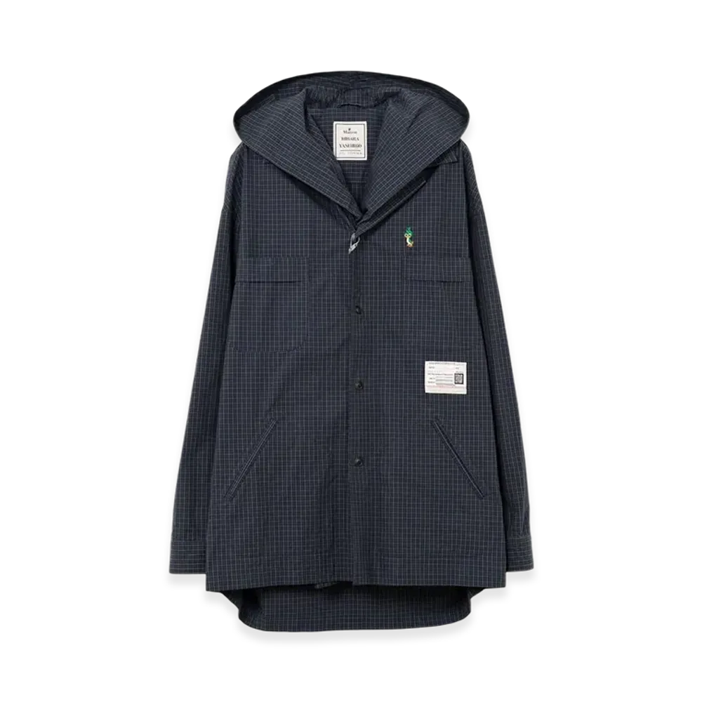 Maison MIHARA YASUHIRO Extended Placket Hood Shirt "Black"