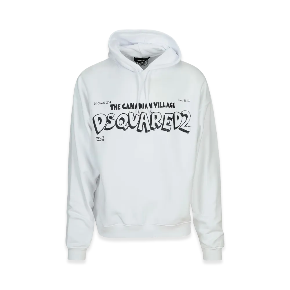 DSQUARED2 Logo Hoodie "White"