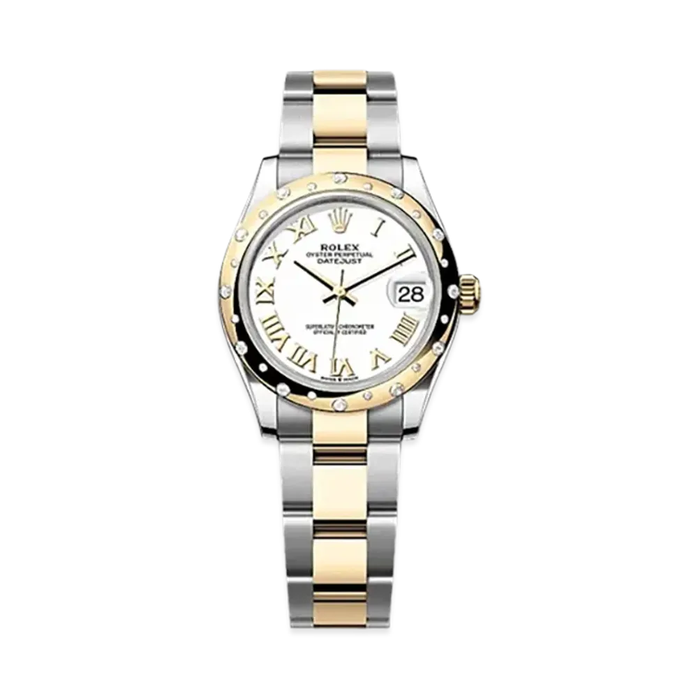 ROLEX Datejust 31mm Oystersteel & Yellow Gold Diamond 278343RBR "White"