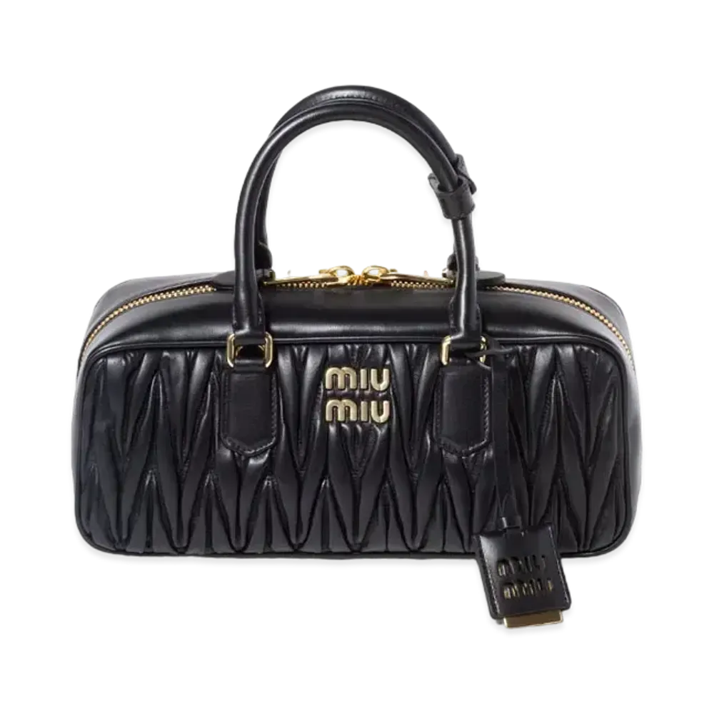 MIUMIU Arcadie Matelasse Nappa Leather Bag "Black"