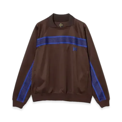 NEEDLES x BEAMS Track Top "Brown/Blue"