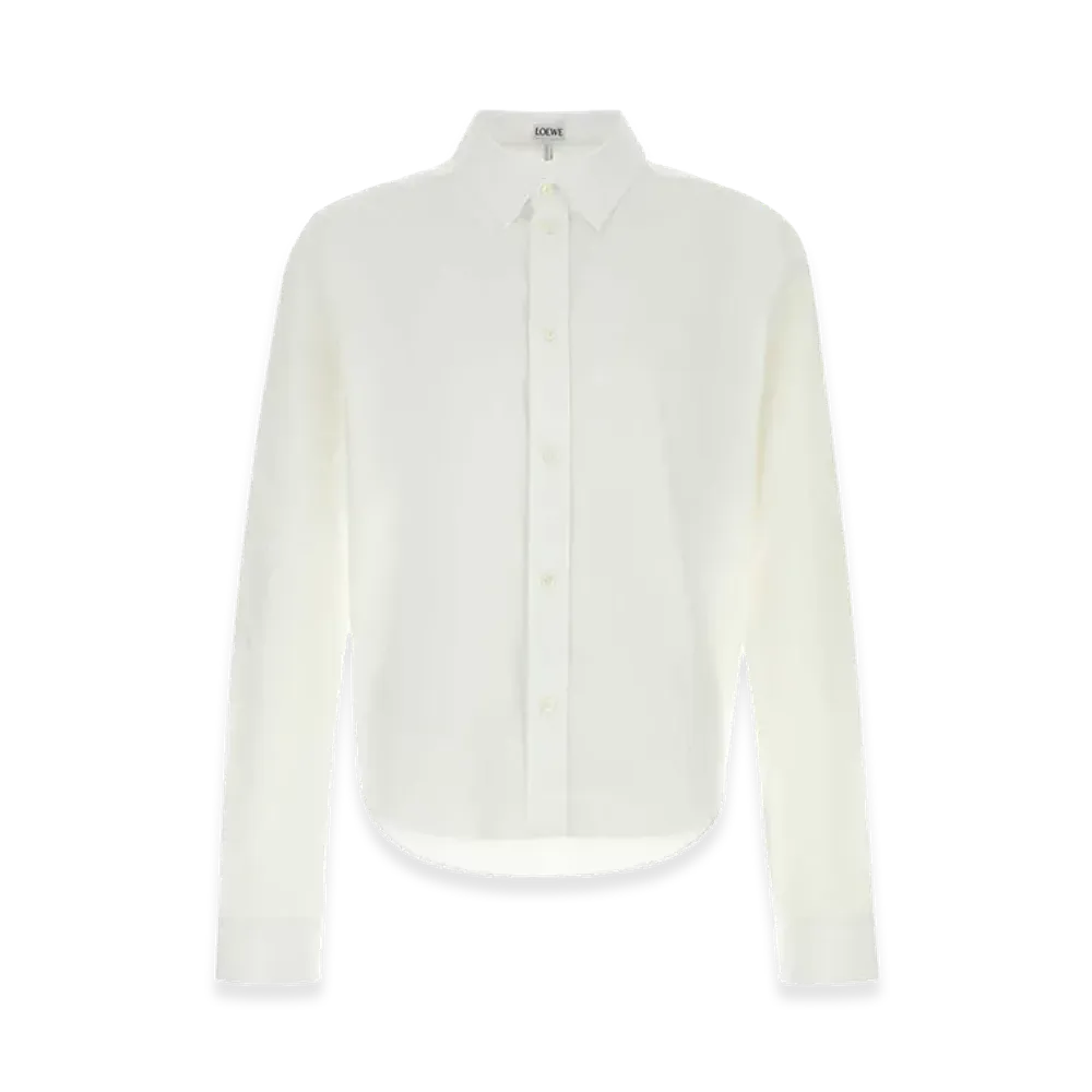 LOEWE White Poplin Shirt "White"