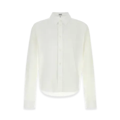 LOEWE White Poplin Shirt "White"