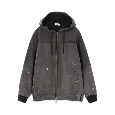atmos Heavy Duck Zip-Up Work Jasket "Black"