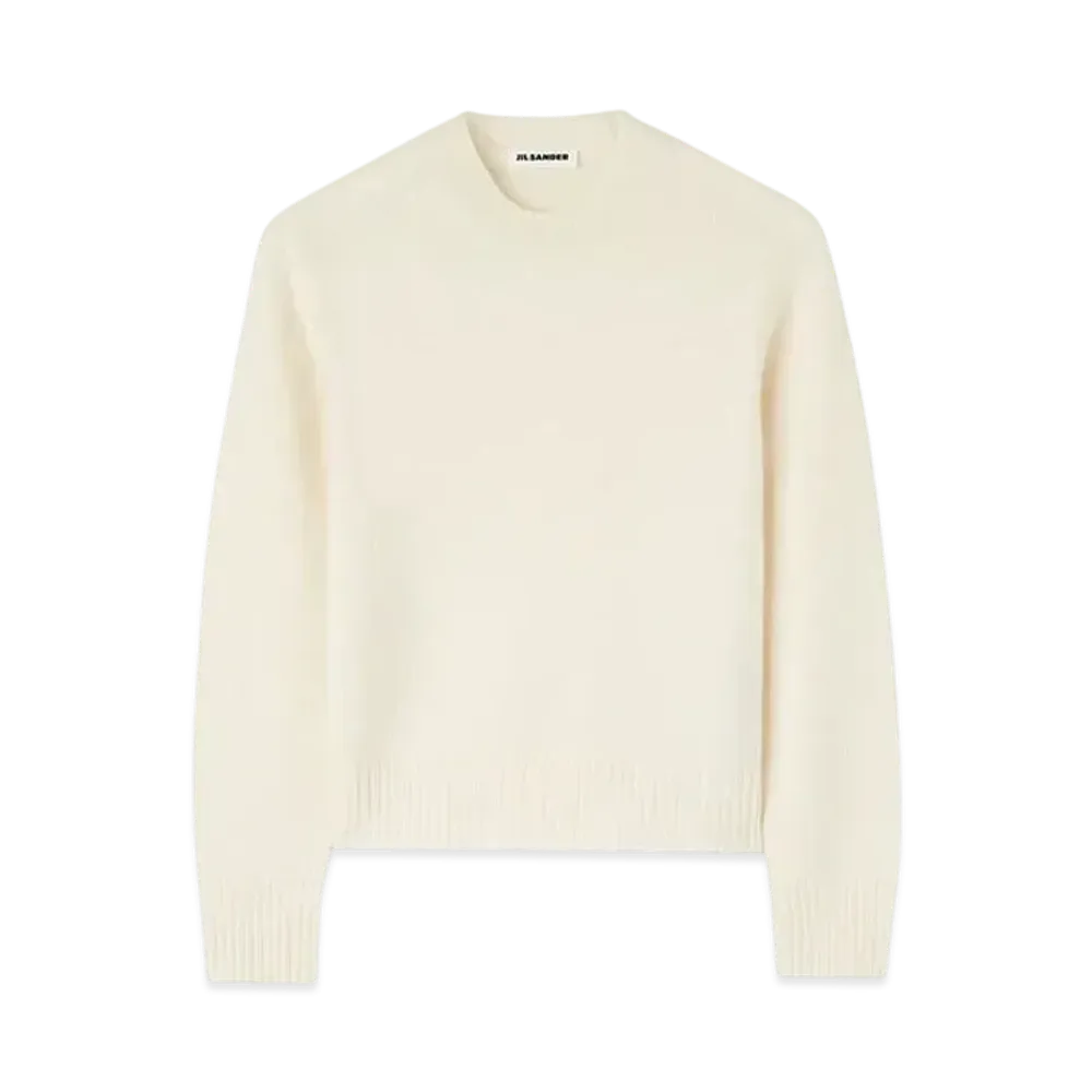Jil Sander Women's Crew-Neck Sweater "Corn Silk"