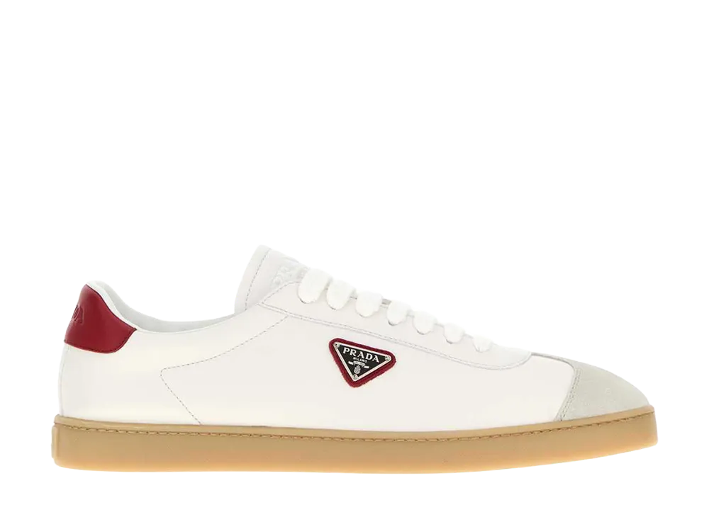 PRADA Napa Leather Sneakers "White"