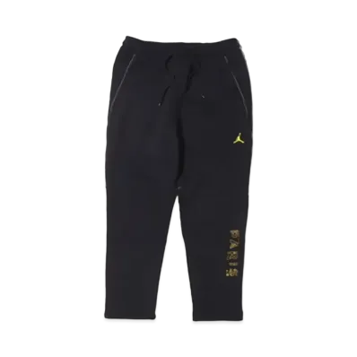 Jordan Brand x Paris Saint Germain Men's Fleece Pants "Black/Tour Yellow"