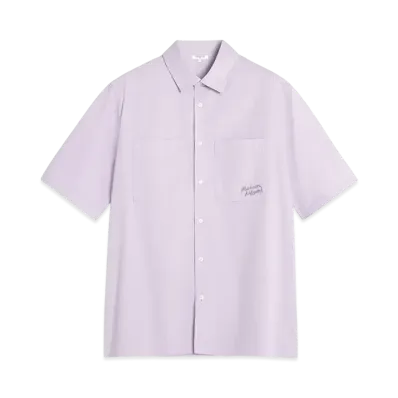 Maison Kitsune Relax Short Sleeve Shirt "Soft Mauve"