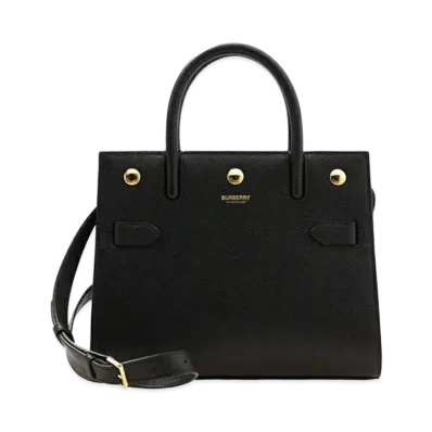 Burberry Title Leather 2Way Bag "Black"
