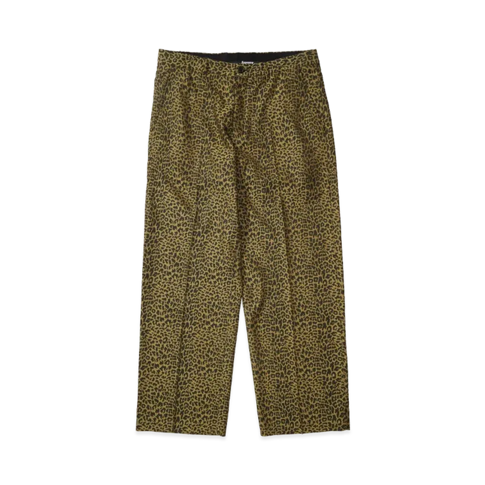 Supreme Leopard Wool Trouser "Tan"