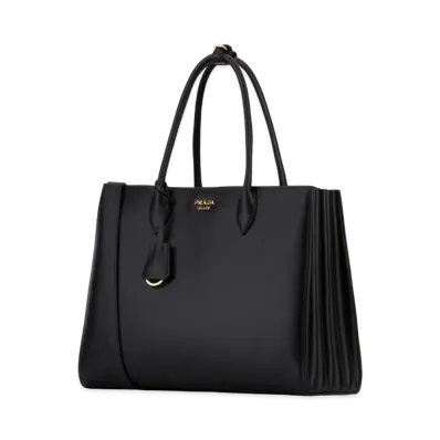 PRADA Bibliotheque Tote Bag "Black"