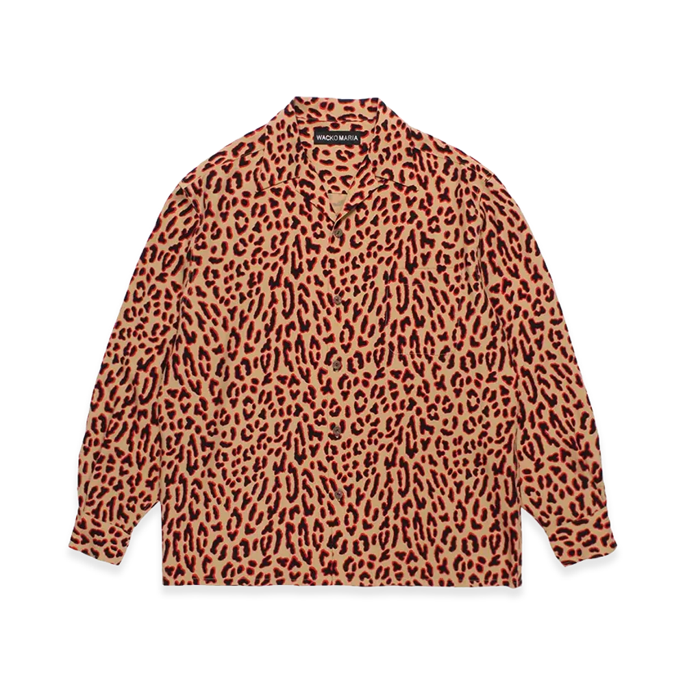 WACKO MARIA Leopard Hawaiian Shirt "Brown"