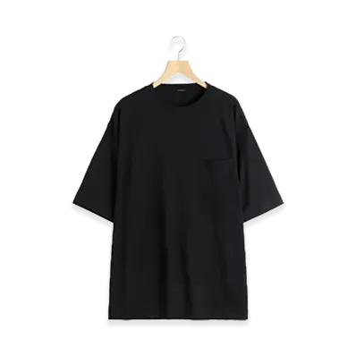 COMOLI Summer Wool S/S T-Shirt "Black"
