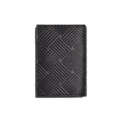 Bottega Veneta Tiny Trifold Wallet "Black"