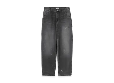 Carhartt WIP Women's OG Single Knee Pant "Black/Destroy Wash/Splatter"