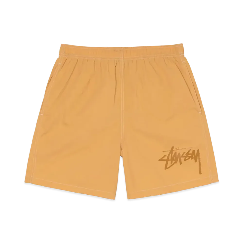 Stussy Big Stock Nylon Shorts "Honey"