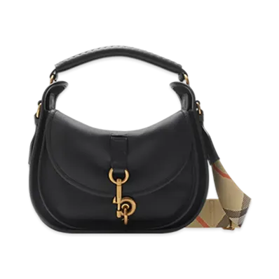 Burberry Small B Clip Messenger Bag "Black"
