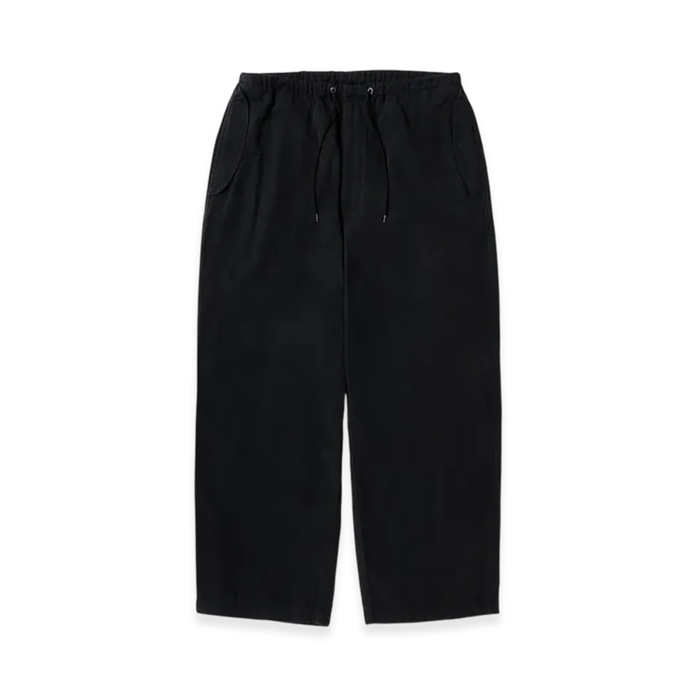 A.PRESSE Washed Cotton Silk Linen HBT M-51 Over Pants "Black"
