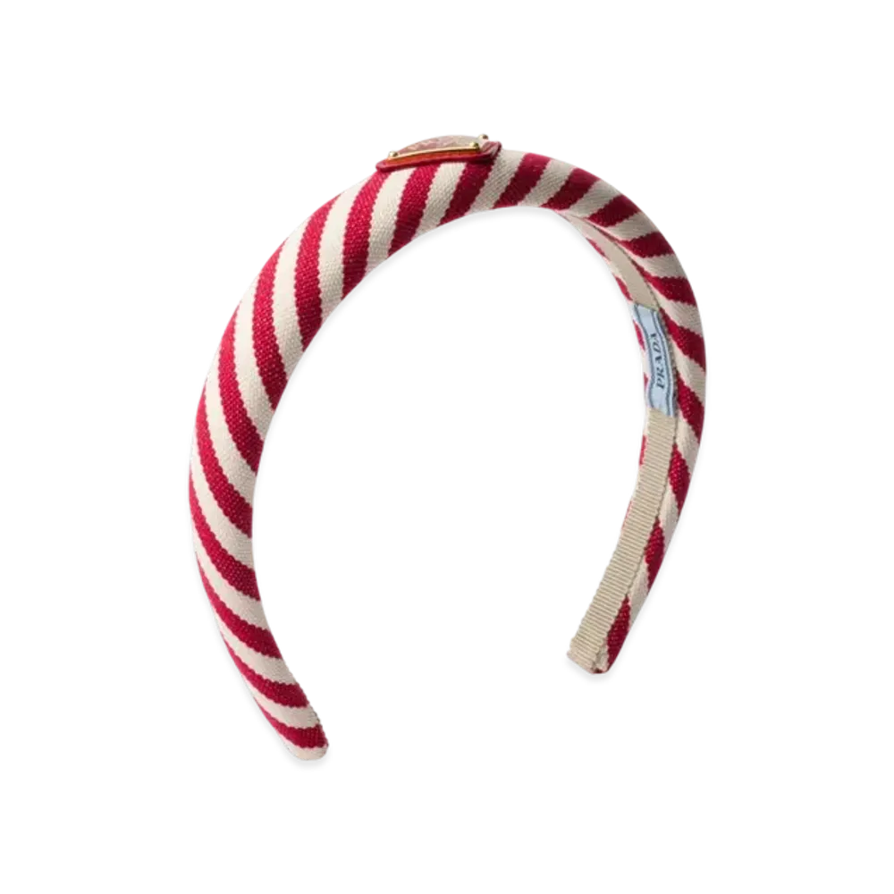 PRADA Cotton Headband "Red"