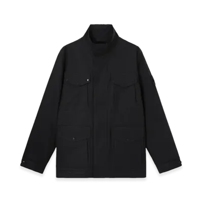Stone Island All-Weather Cotton Canvas_S.I. Ghost "Black"